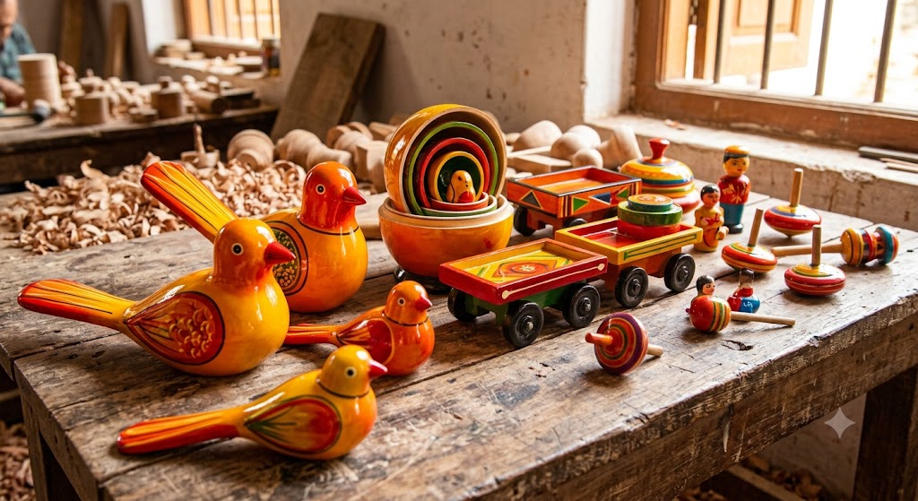Traditional wooden toys